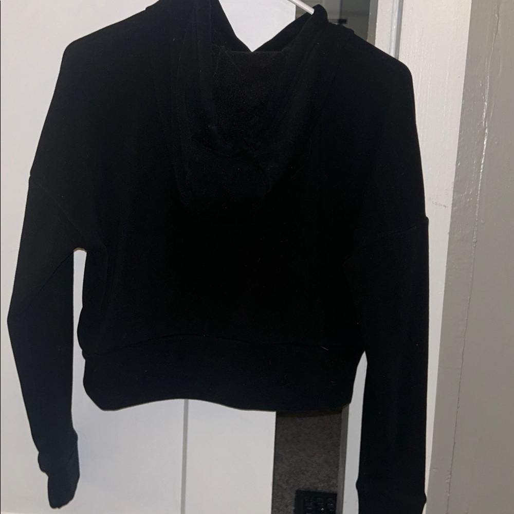 90 Degree By Reflex Cropped Hoodie Black- Small - Picture 4 of 5